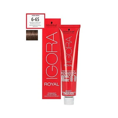 Bild av Schwarzkopf Igora Royal hårfärg, 60 ml, nyans 665, mörkblond, guldbrun