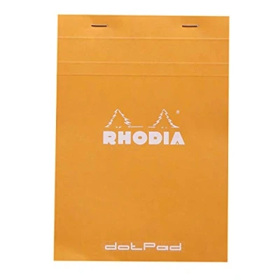 Bild av Rhodia 16558C DotPad Block (DIN A5, Dot Grid, 14,8 x 21 cm, 80 ark) 1 st orange