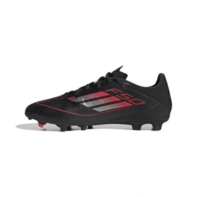 Bild av adidas Unisex Vuxen F50 LEAGUE Football boots FG/MG, Core Black/Iron Metallic/Lucid Red, 36 2/3 EU
