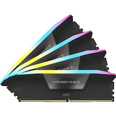 Bild av Corsair Vengeance RGB DDR5 6200 64GB CL32 Quad Channel (4 pcs) Intel XMP Svart med