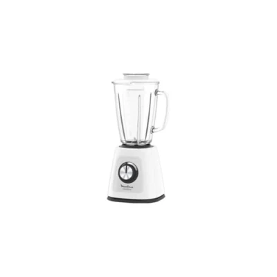 Bild av Moulinex Blendforce Cristal LM430110 mixer med glasfäste, 800 W, 4 blad isdokumentsfunktion, 3 hastigheter, enkel rengöring och termoresistent 1,75 l glaskanna