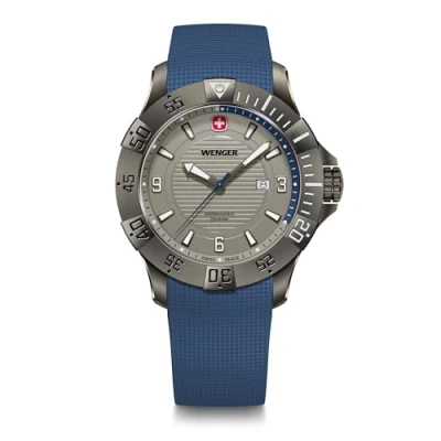 Bild av Wenger Seaforce Analog Kvarts Armbandsur För Män, Diameter 43 Mm, Tillverkad I Schweiz, Vattentät Upp Till 200 M, Silikonband, 01.0641.142