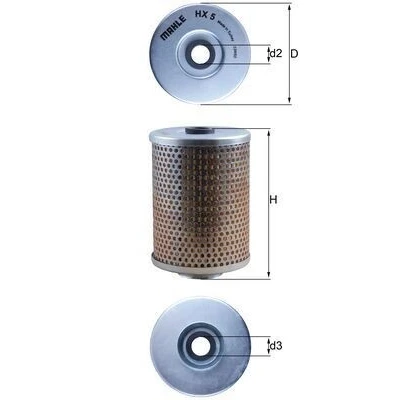 Bild av MAHLE ORIGINAL HX 5 Filtre Hydraulique MAN: F 90