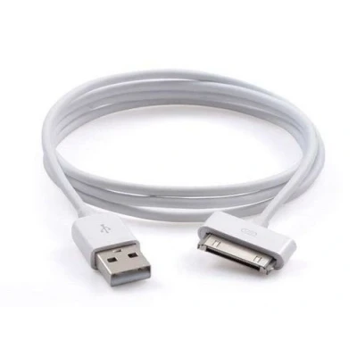 Bild av Generic USB Dock 30 stifts datakabel kompatibel med iOS Phone 3G/3GS/4/4S Pad 1/2/3 Pod Suffle vit