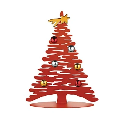 Bild av Alessi BM06/30 R bark för jul julsmycken, stål, epoxilackerad, porslin