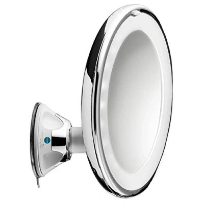 Bild av MACOM Sensation 224 Swingo med sugkopp 10 x förstorande kosmetisk spegel LED lampor perfekt för sminkning.