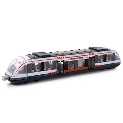 Bild av TURBO CHALLENGE Spårvagn Die CAST 028801 1/64 fordon med frihjul grå metall från 3 år