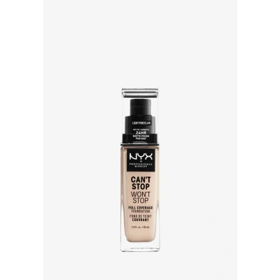 Bild av NYX Professional Makeup Can&#039;t Stop Won&#039;t Full Coverage Foundation Light Porcelain 30 ml