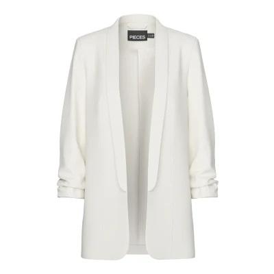 Bild av Pieces Pcbosella 3/4 Blazer, Storlek: XS, Cloud dancer