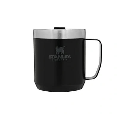 Bild av Stanley Classic Legendary Camp Mug 0.35L Matte Black Dubbel Vakuumisolering Campingmugg I Rostfritt Stål BPA Fri Termosmugg Tål Maskindisk Passar Kaffemaskiner