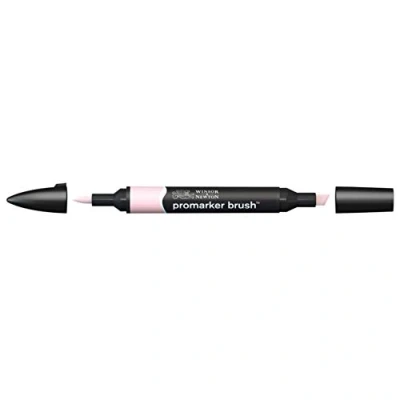 Bild av Winsor &amp; Newton 0204220 penselmärkpennor (för ritningar, kalligrafi, design och layouter, randfri ritning med kil penselspets) blekrosa
