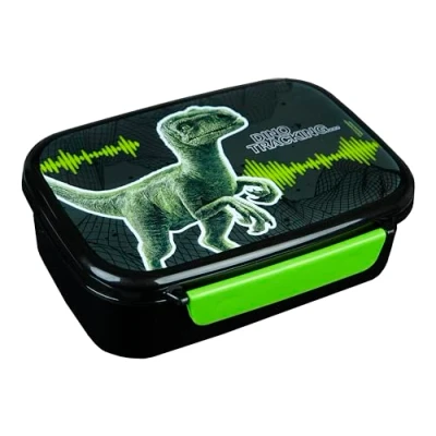 Bild av Scooli Jurassic World matlåda med avtagbar insats för förskola smörgåsbox av plast, BPA fri