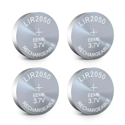 Bild av EEMB 4PACK LIR2050 uppladdningsbart batteri 3.7V litiumjon knappbatterier Myntcellsbatteri för hörlurar Bärbar enhet Klocka