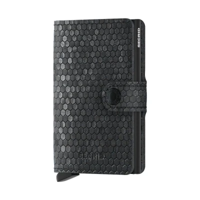 Bild av Secrid Miniwallet Hexagon Black Gratis gravyr