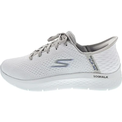 Bild av Skechers herr Go Walk Flex New World sneakers, vit/grå, 45 EU, Vit grå, EU