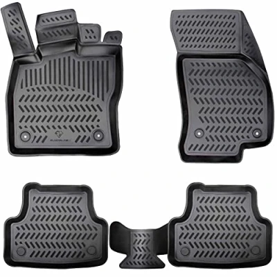 Bild av Elmasline Design 3D gummimattor set för FORD Focus II MK2 årsmodell 2004 2011 extra hög 5 cm kant