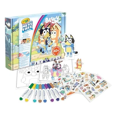 Bild av Crayola Color Wonder Activity Kit Bluey Rysfri färgning kul inkluderar 40+ delar Åldrar 3+