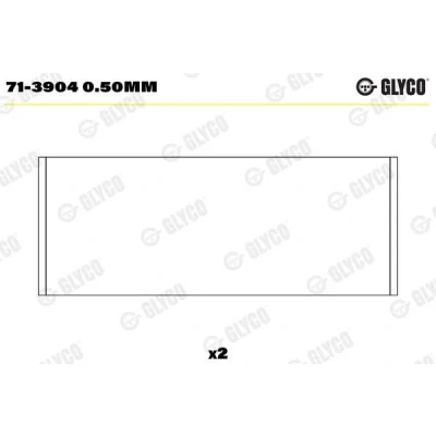 Bild av Vevstakslager GLYCO 71 3904 0.50mm