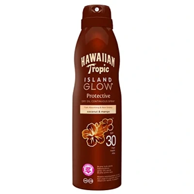 Bild av Hawaiian Tropic Island Glow Torrolja Protective SPF 30 Alta, med Arganolja, 177 ml