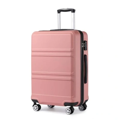 Bild av Kono Medium 24 tums Resväska Lättviktsresväska med ABS Hårdskal och TSA lås 4 hjul Mode Trolley 2 års Garanti Hållbar (24&quot;, Naken)