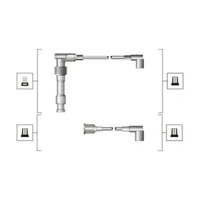 Bild av MAGNETI MARELLI 941319170085 Jeu De Fils d&#039;Allumage OPEL: Corsa B 3/5 portes, Calibra A, Astra F CC