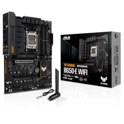 Bild av Asus TUF GAMING B650 E WIFI, AMD B650, AM5, ATX, 4 DDR5, HDMI, DP, Wi Fi 6E, 2.5G LAN, PCIe4, 3x M.2