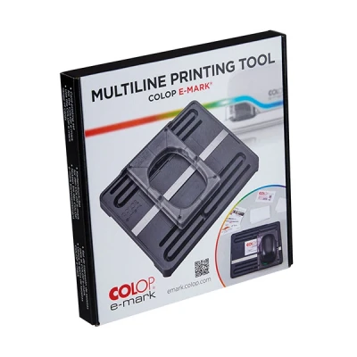 Bild av COLOP 155719 e mark Multiline Printing Tool SET (flerradsutskriftsverktyg) för att skapa och skriva ut visitkort med märket