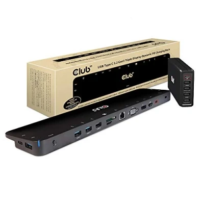 Bild av USB typ C 3.2 Gen1 Triple Display Dynamic PD Laddningsdocka 100 W laddare