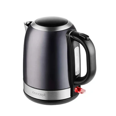 Bild av CONCEPT Hausgeräte RK3252 rostfritt stål vattenkokare, 1,2 l, 2 200 W, i mörk färg
