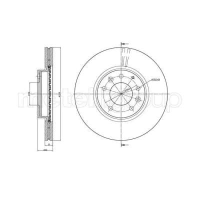 Bild av METELLI 23 0984C Disque de frein 299,0 25,0 5 72,0 ventilé peint MAZDA: 6 3/5 portes, Break, Berline