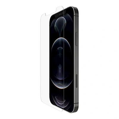 Bild av Belkin iPhone 12 Pro/iPhone Displayschutz TemperedGlass antimikrobiell (hochentwickelter Schutz, der Bakterien auf dem Display um bis zu 99% reduziert), durchsichtig, OVA021zz