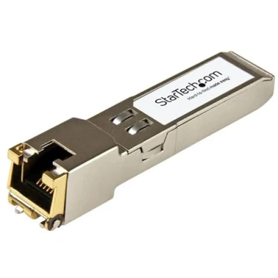 Bild av StarTech.com Transceivermodul (SFP+ moduler, 10/100/1000Base TX Citrix kompatibel, koppar, RJ 45 koppar med DDM)
