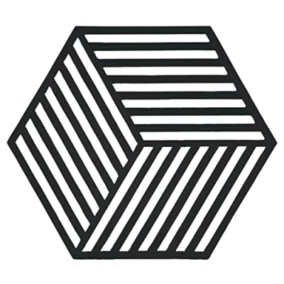 Bild av Zone Denmark Trivet Hexagon Black 16 x 14 cm