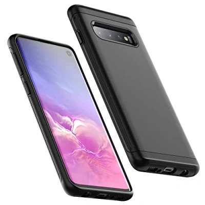 Bild av JETech Stötsäker Skal för Samsung Galaxy S10, Dual Layer Robust Skydds Case med Stötdämpning (Svart)