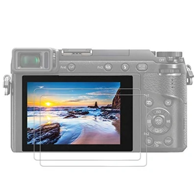 Bild av JJC (2 pack) skärmskydd i härdat glas för Panasonic Lumix S1/S1R digitalkamera, ultratunn HD, splittersäker anti bubbla med hög hårdhet