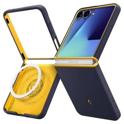 Bild av Spigen Nano Pop MagFit Case för Samsung Galaxy Z Flip 7 Skal Fodral, Kompatibel med MagSafe Blueberry Navy