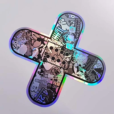 Bild av folien centrum plåster oljeslick regnbåge flip flop hologramm metallisk effekt chocker hand bil dekal JDM tuning OEM Dub klistermärke bomb bombning olästa dapper rolig gammaldags skola