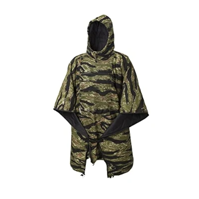Bild av Helikon Tex Swagman Roll militär poncho, multifunktions nödponcho, överlevnadsutrustning, woobie filt och jacka