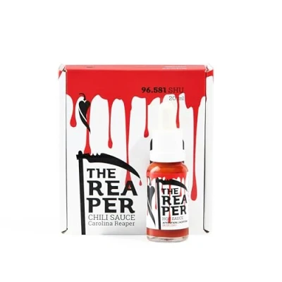 Bild av I LOVE SPICY The Reaper Het Chilisås 20 ml, Laboratoriemätt 96.581 SHU, 85 % Carolina Chilipeppar, Hetta 7/5 Louisiana Style