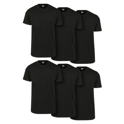 Bild av Urban Classics 6 PACK Tshirt bas, Storlek: Small, Black