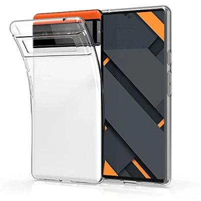 Bild av kwmobile fodral kompatibelt med Google Pixel 6 silikon mobiltelefonfodral transparent i