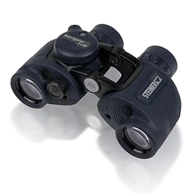 Bild av STEINER marinkikare Navigator 7x30c HD stabiliserad kompass, tysk kvalitetsoptik, öppen bro, 5m vattentät, kompakt, för spontana seglingsturer eller när man går i land