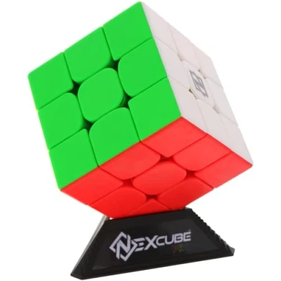 Bild av Nexcube Pro 3X3 STADELLEKSAK 8 år Och uppåt Kub för Speedcuber Professionella Utan klistermärken Enkel Rotation Rundade Hörn Exakt ompositionering Dubbelt Justeringssystem