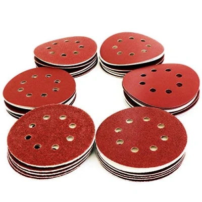 Bild av S&amp;R Kardborreslippapper Professional, set 125 mm 60 eller 70 st, 8 hål, slipblad för excenterslipmaskiner (60 St. Kornstorlek P40 P240, 240, Variable)
