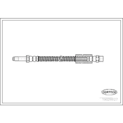 Bild av CORTECO 19026627 Flexible De Frein Essieu avant 330 VOLVO: S70, V70 I, C70 I Coupe