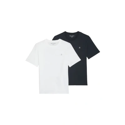 Bild av Marc O&#039;Polo 2 PACK Regular Tshirt bas, Storlek: 3XL, Navy &amp; white