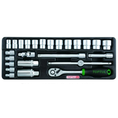Bild av TOPTUL GCAT2502 Module servante 25 6, 7, 8, 9, 10, 11, 12, 13, 14, 15, 16, 18, 19, 20, 21, 22, 24 136 364 hexagonale
