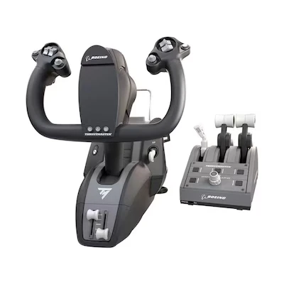 Bild av Thrustmaster TCA Yoke Pack Boeing Edition, Pendulär och Gasreglagekvadrant, Officiellt Licensierade replikor, Helmetallisk Ram, Autopilotfunktion, Xbox PC