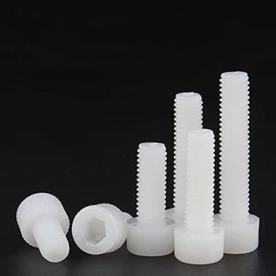 Bild av CONPHERON Nylon Hex hylsa lock skruvar isolerade plast maskinskruvar bultar M5 x 12 mm, 40 st