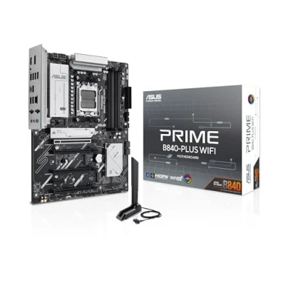 Bild av ASUS PRIME B840 PLUS WIFI Moderkort AMD AM5 socket DDR5 RAM ATX